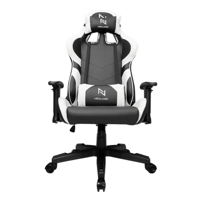Cadeira Gamer Neologic Viper, Pistão Classe 4, 2d, Reclinável Até 180, Preto e Branco, Suporta Até 150KG - NVIWHI