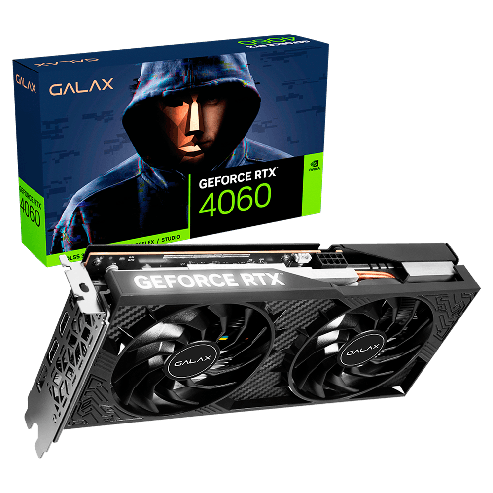 Placa de Vídeo Galax Nvidia Geforce RTX 4060 8GB 1-Click Oc 2x, GDDR6,  DLSS, Ray Tracing - 46NSL8MD8LOC - shopinfo