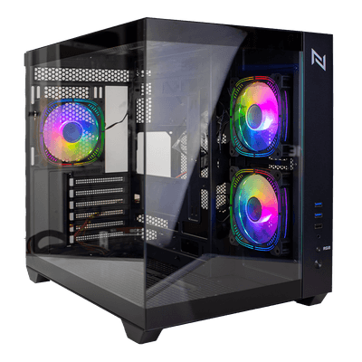 Gabinete Gamer Neologic Aquarium View Pro, Mid Tower, 3 Fans Argb, Atx, Preto - NLAQRMB