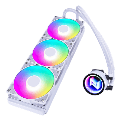 Water Cooler Neologic Liquid Color Ice Storm 3.6, Intel/AMD, ARGB, 360mm, Branco, NLICE360ARGB