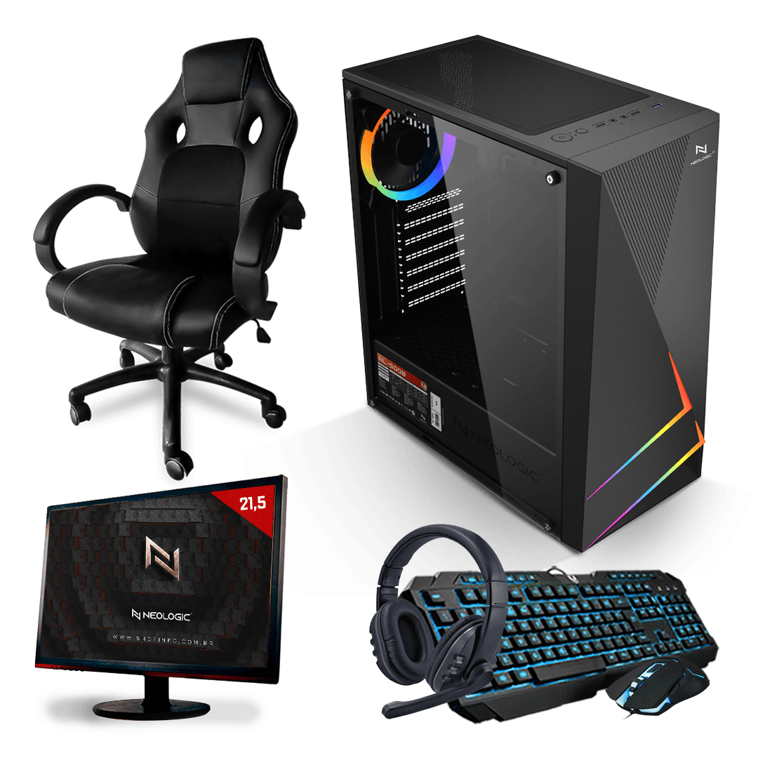 PC Gamer Completo Neologic Start NLI81635 Ryzen 3 3200G 8GB (Radeon Vega 8 Integrado) SSD 240GB