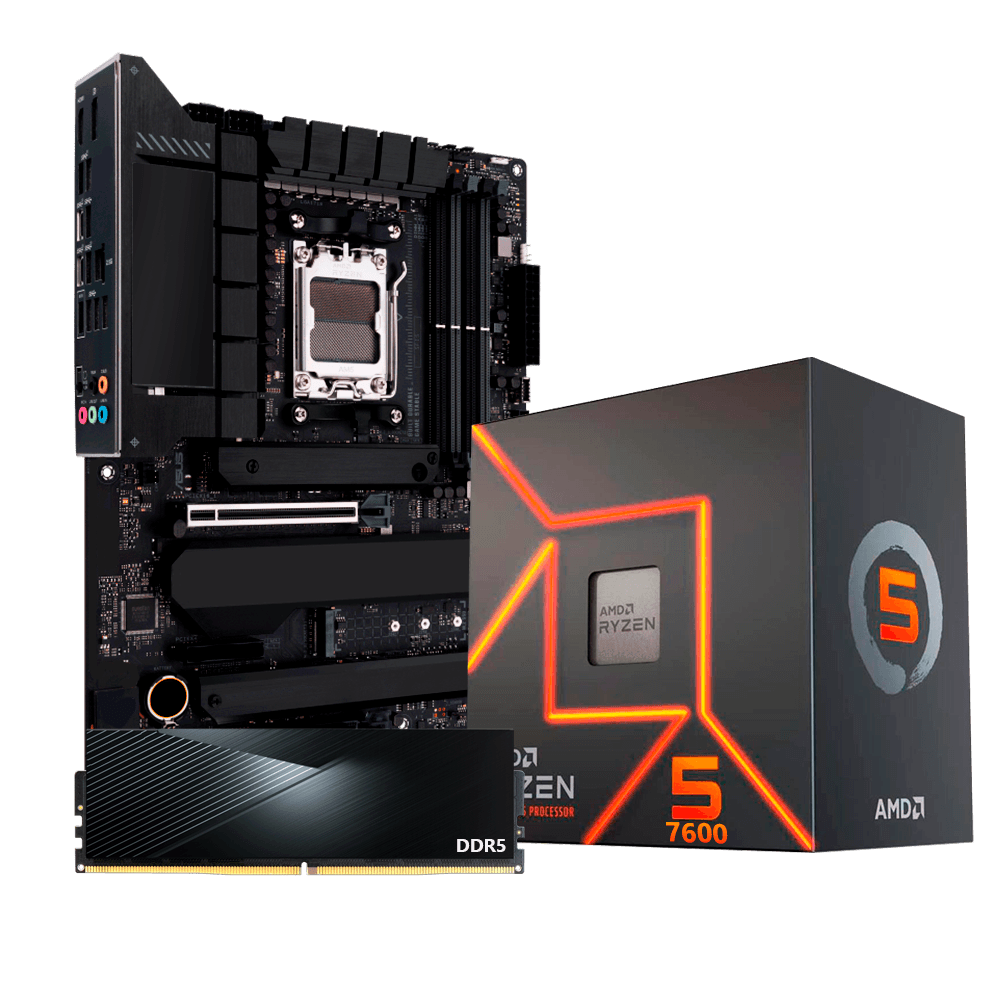 Kit Upgrade AMD Ryzen 5 7600, Placa Mãe X670, 8GB DDR5, Neologic - NLI84721