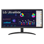 Monitor Gamer LG 26 IPS, Ultra Wide, 75Hz, FULL HD, 1ms, Freesync Premium, HDR 10, 99% SRGB, HDMI, VESA - 26WQ500-B.AWZM
