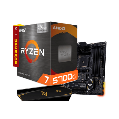Kit Upgrade AMD Ryzen 7 5700G, Placa Mae Asus AM4 B550M-PLUS Tuf Gaming, Memoria Neologic 8GB 3200MHZ, Neologic - NLI83094
