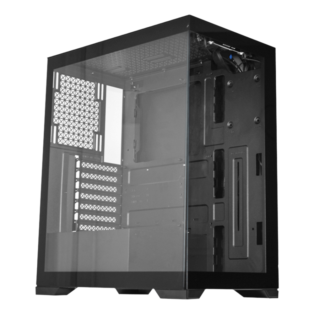 Gabinete Gamer K-mex Aquário Poseidon CG-11G4 Preto ATX Lateral Em Vidro Sem Fan - Imagem 2