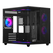 Gabinete DT3 Hyperflow Black 14139-8, Lateral de Vidro, M-ATX/ITX, Não Acompanha Fans