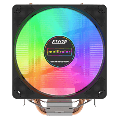 Cooler K-mex AC04 para Processador Intel e AMD, 120mm, LGA1700, AM5, Multicolor Rainbow, AC04004400TXB0X