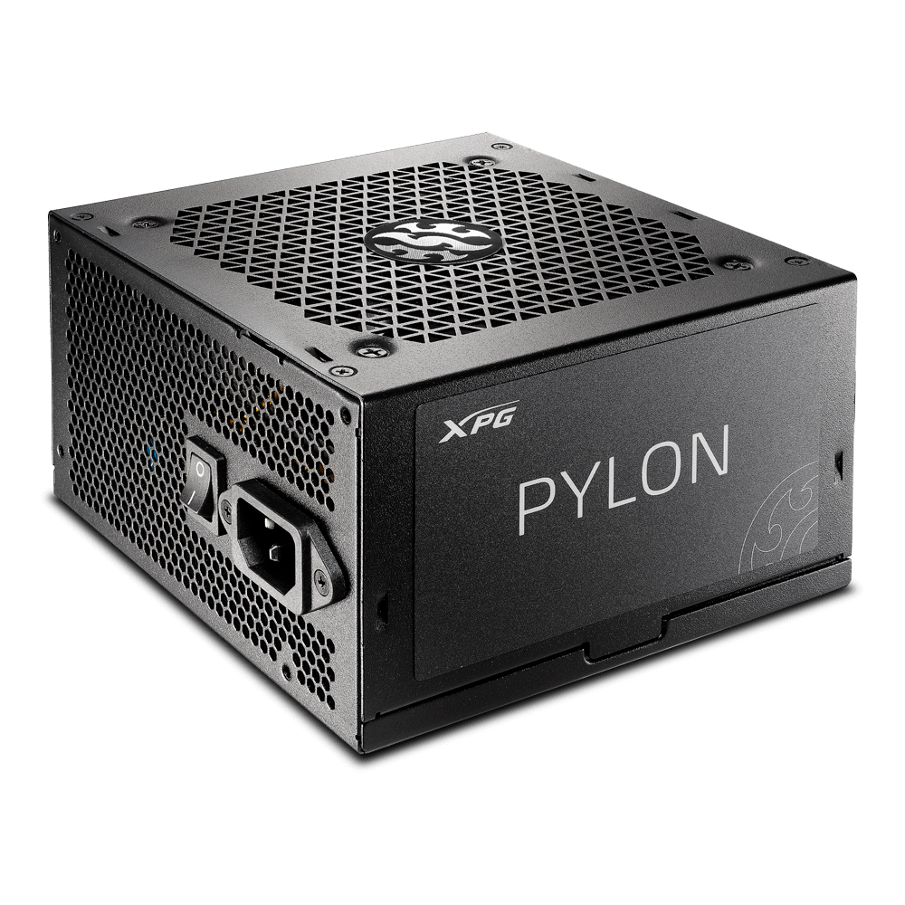 Fonte Gamer XPG Pylon 650w, 80 Plus Bronze, Preto, PYLON650B-BKCBR