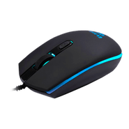 Mouse Gamer Clanm Rukor, Led, Rainbow, 3600 DPI, Preto