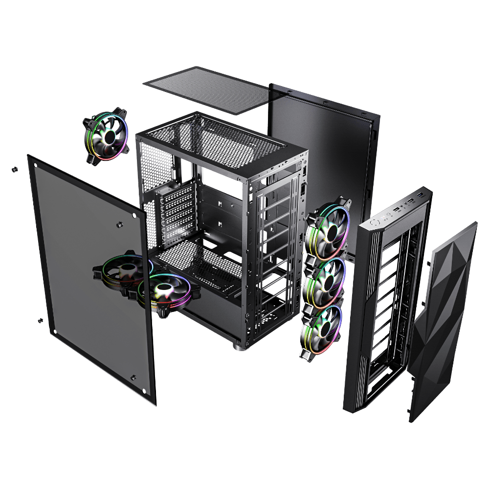 Pc Gamer AMD Ryzen 5 5600GT 16GB 3200MHZ (RX 6600 8GB) SSD 480GB, 500w 80 Plus, Neologic - NLI87403 - Imagem 4