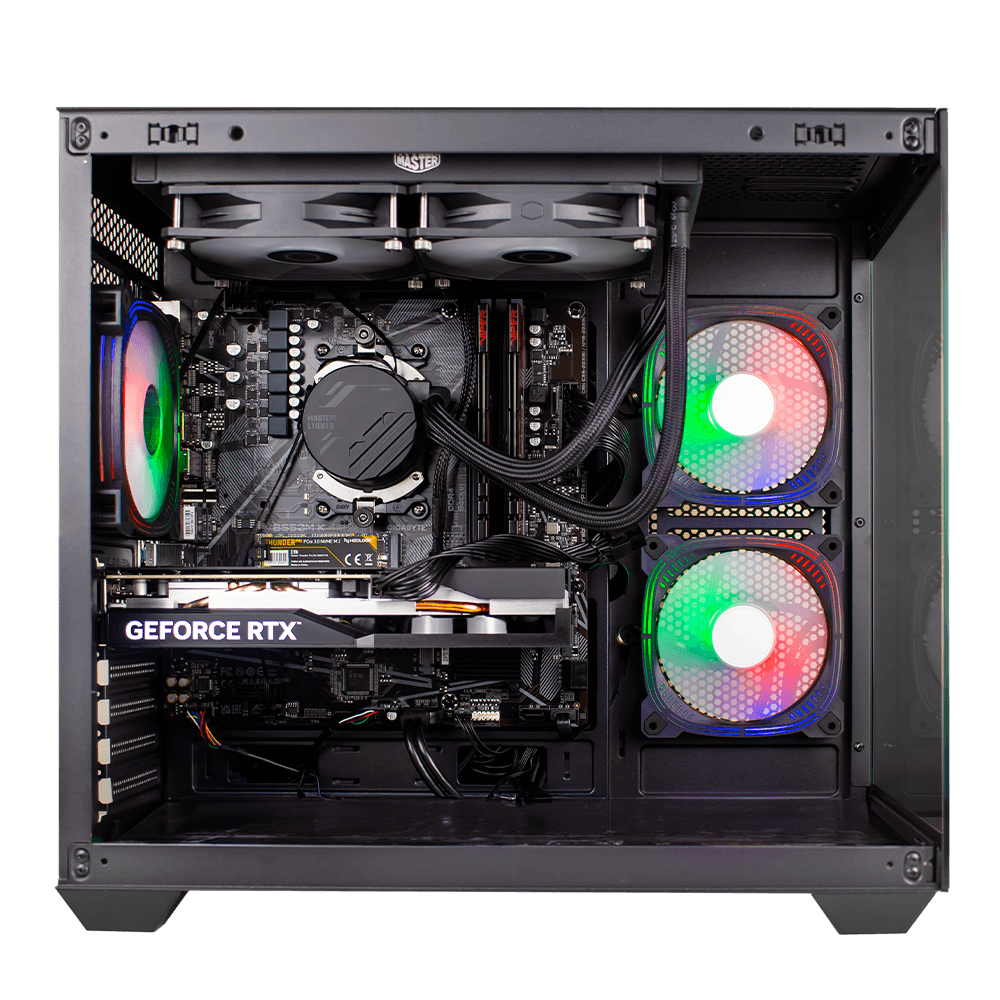 Pc Gamer Intel i5-12400F 16GB 3200MHZ (RX 6600 8GB) SSD 1TB M.2 NVME, 500w 80 Plus, Neologic Aquarium - NLI87445 - Imagem 3