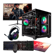 Pc Gamer Completo AMD Ryzen 5 5500 16GB 3200MHZ (RX 6600 8GB) SSD 480GB M.2 NVME, 500w 80 Plus, Monitor 24 165HZ 1MS, Neologic Aquarium - NLI87529