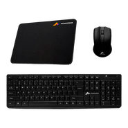 Combo Teclado e Mouse Sem Fio Monocron, MN5239 + MN4W310, Wireless, 2.4Ghz, Preto