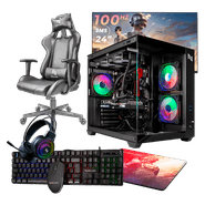 Pc Gamer Completo Ryzen 5 5600GT, 16GB 3200Mhz (Radeon Vega 7), SSD 480GB M.2, 500W 80 Plus, Monitor 24