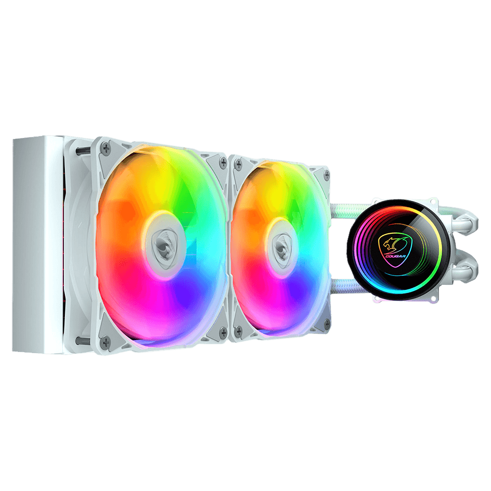 Water Cooler Cougar Poseidon Elite, ARGB, 240mm, Intel-AMD, Branco, 3MPSD240.0002