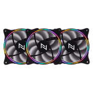 Kit Com 3 Coolers Neologic Gamer, NL-Neocolor2, Rainbow, 12 cm