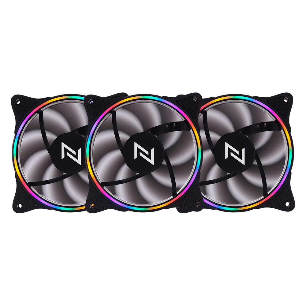 Kit Com 3 Coolers Neologic Gamer, NL-Neocolor2, Rainbow, 12 cm