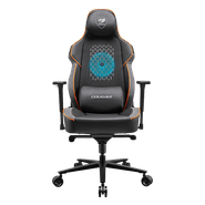 Cadeira Gamer Cougar Gaming NxSys Aero, Preto e Laranja, Suporta Até 160 Kg, Braço 3D, CGR-ARP