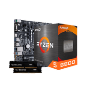 Kit Upgrade AMD Ryzen 5 5500, Placa Mãe A520M 16GB DDR4, Neologic - NLI84569