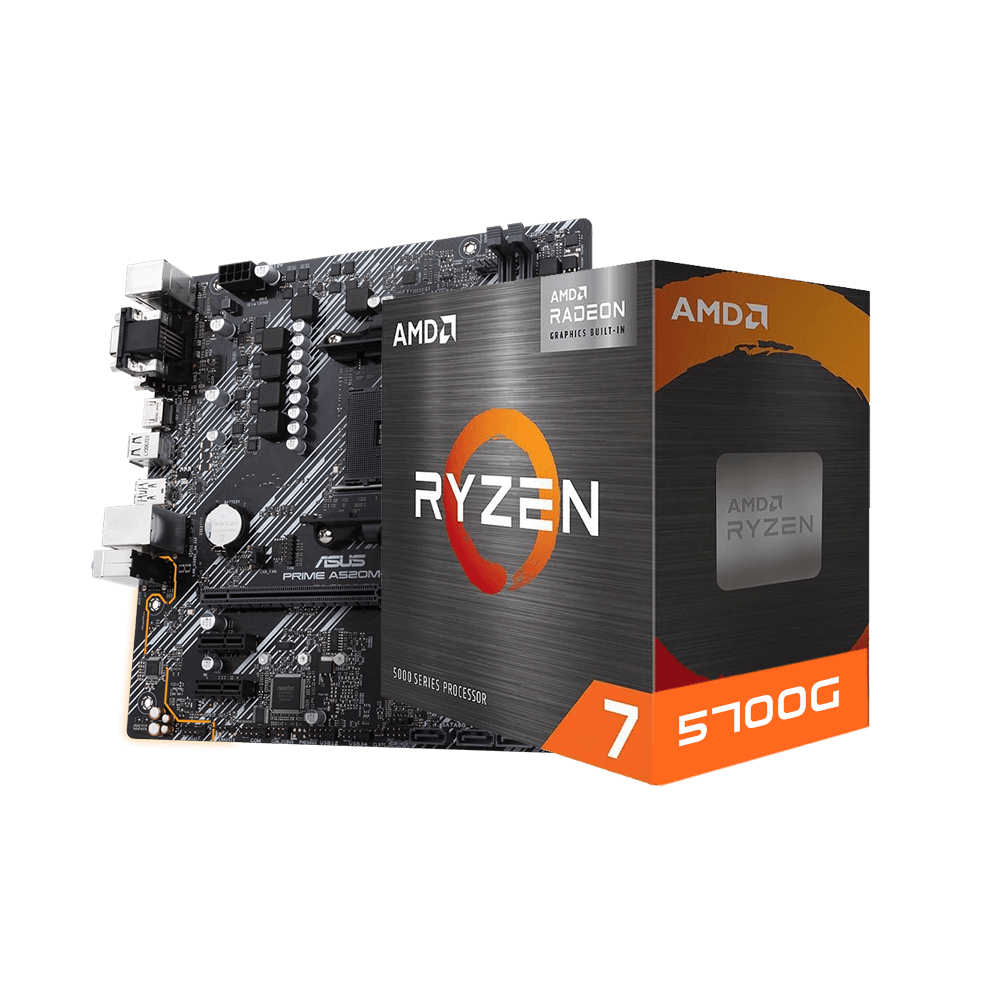 Kit Upgrade AMD Ryzen 7 5700G, Placa Mãe A520, Neologic - NLI84114
