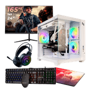 Pc Gamer Completo AMD Ryzen 5 5600GT 16GB (Radeon Vega 7 Integrado) SSD 480GB M.2 500W 80 Plus + Monitor 24 165HZ, By Italo Canella NLI86347