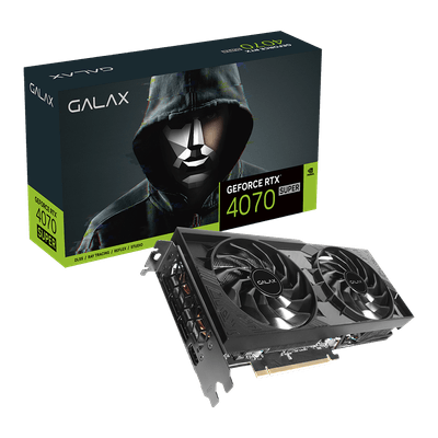 Placa de Vídeo Galax Geforce RTX 4070 Super, 1-Click OC 2x, 12GB GDDR6X, 192-bits, Preto, 47SOM7MD9PSU