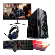 Pc Gamer Completo AMD Ryzen 5 5600GT 16GB (Radeon Vega 7 Integrado) SSD 480GB M.2 500W 80 Plus + Monitor 24 165HZ, By Italo Canella NLI86297