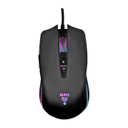 Mouse Gamer Clanm Skipper MM046, 6400DPI, RGB, Switch Huanyu, Preto