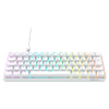 Teclado Gamer Mecanico Hyrax Thunder Hck61, Abnt2, Branco, Switch Vermelho - Hck61w-red-rgb ideal para gamers que buscam