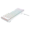 Teclado Gamer Mecanico Hyrax Thunder Hck61, Abnt2, Branco, Switch Vermelho - Hck61w-red-rgb projetado para máxima