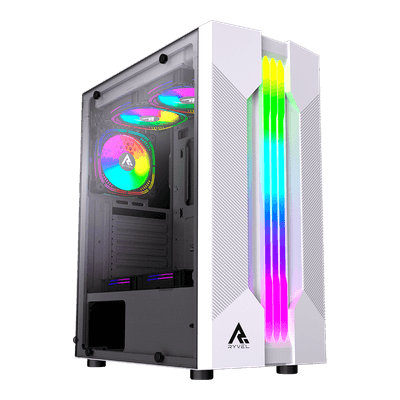 Gabinete Gamer Ryvel Infinity White, RY-GB-IF-WT, Sem Fans