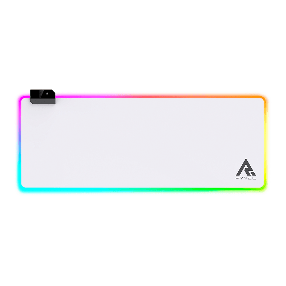 Mousepad Gamer Ryvel White, RGB, 800x300mm, RY-MP-RGB-WT
