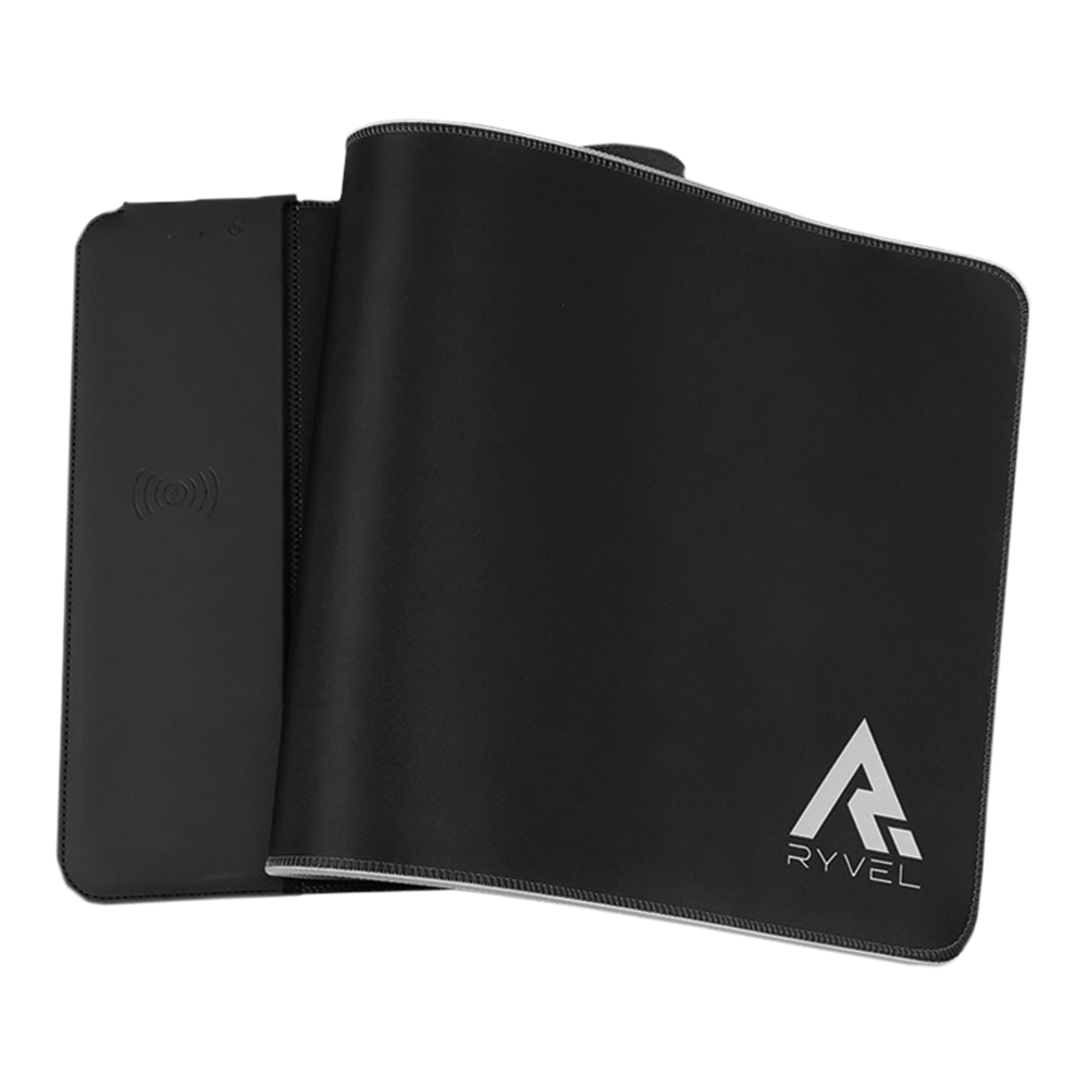 Mousepad Gamer Ryvel Black, RGB, Charge (carrega Smartphone), 800x300mm, RY-MP-CG-BL - Imagem 2