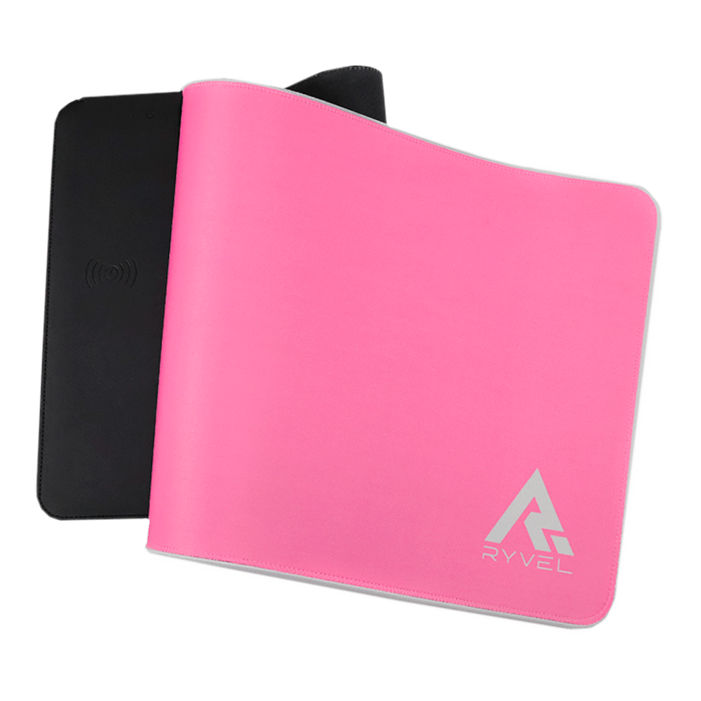 Mousepad Gamer Ryvel Pink, RGB, Charge (carrega Smartphone), 800x300mm, RY-MP-CG-PK - Imagem 3