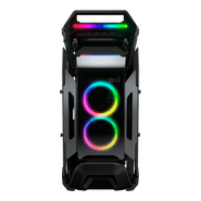 Gabinete Gamer Cougar Cratus, RGB, Mid-Tower, Lateral de Vidro, Com 3 Fans, Preto, 385LMS0.0001