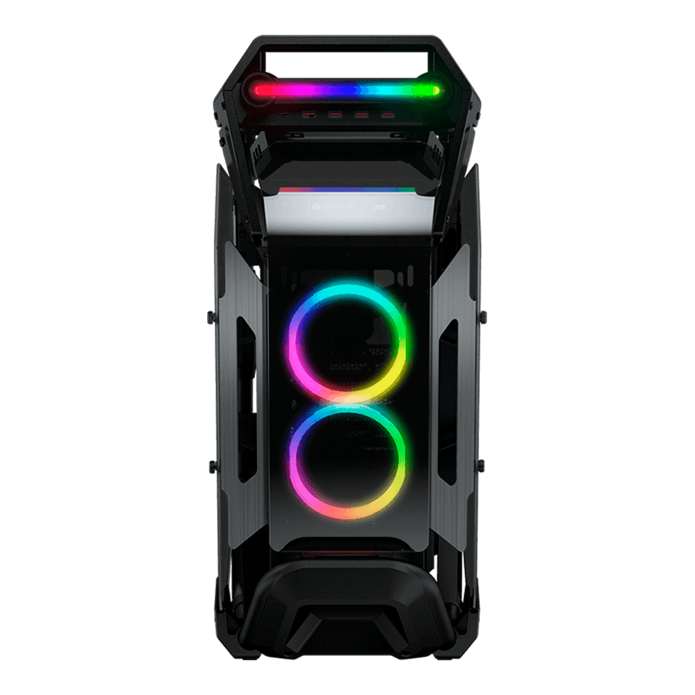 Gabinete Gamer Cougar Cratus, RGB, Mid-Tower, Lateral de Vidro, Com 3 Fans, Preto, 385LMS0.0001