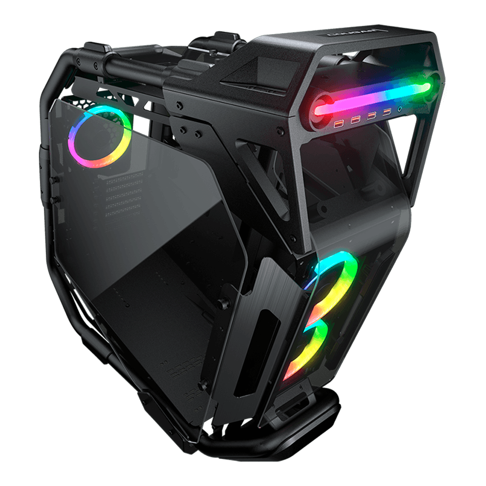 Gabinete Gamer Cougar Cratus, RGB, Mid-Tower, Lateral de Vidro, Com 3 Fans, Preto, 385LMS0.0001 - Imagem 2