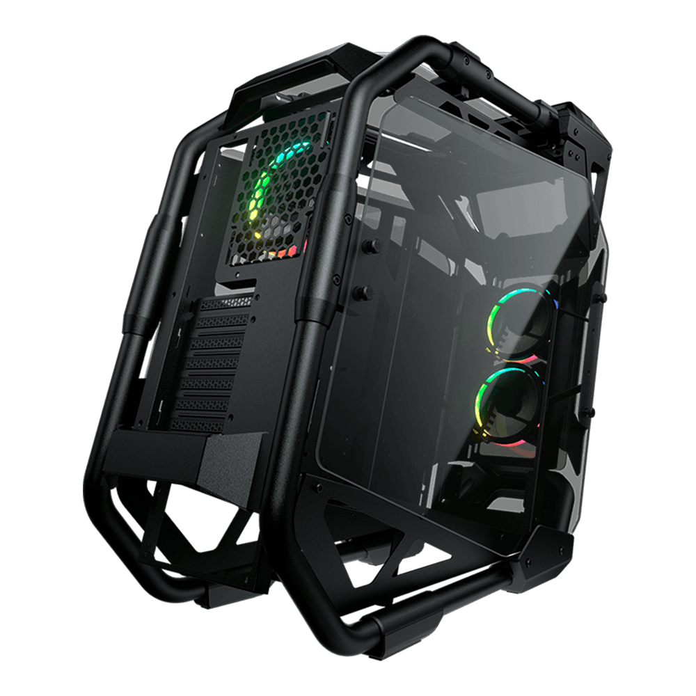 Gabinete Gamer Cougar Cratus, RGB, Mid-Tower, Lateral de Vidro, Com 3 Fans, Preto, 385LMS0.0001 - Imagem 3