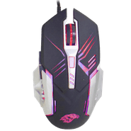 Mouse Gamer K-mex MO-T436, Óptico, Led, 6 Botões, Até 2400 DPI, Preto