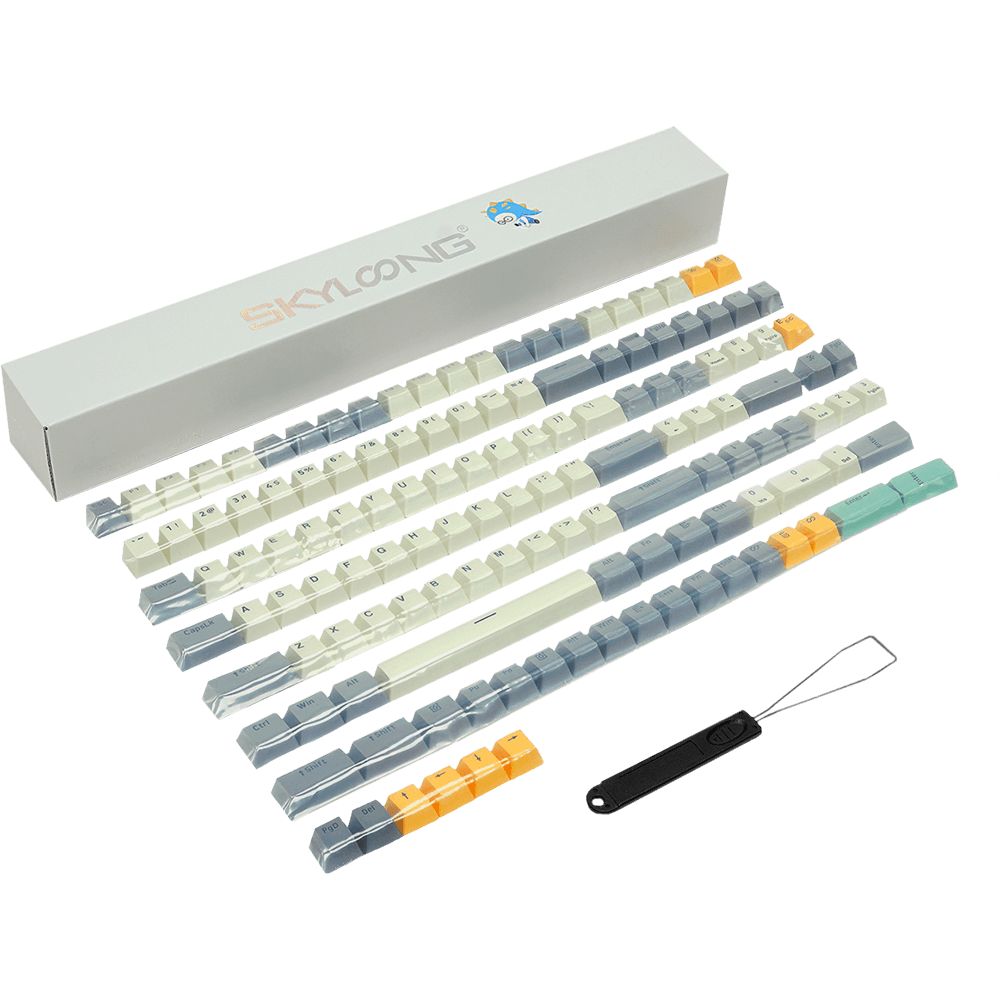 Kit de Keycaps Skyloong, Double Shotting Pbt, Industrial Gray