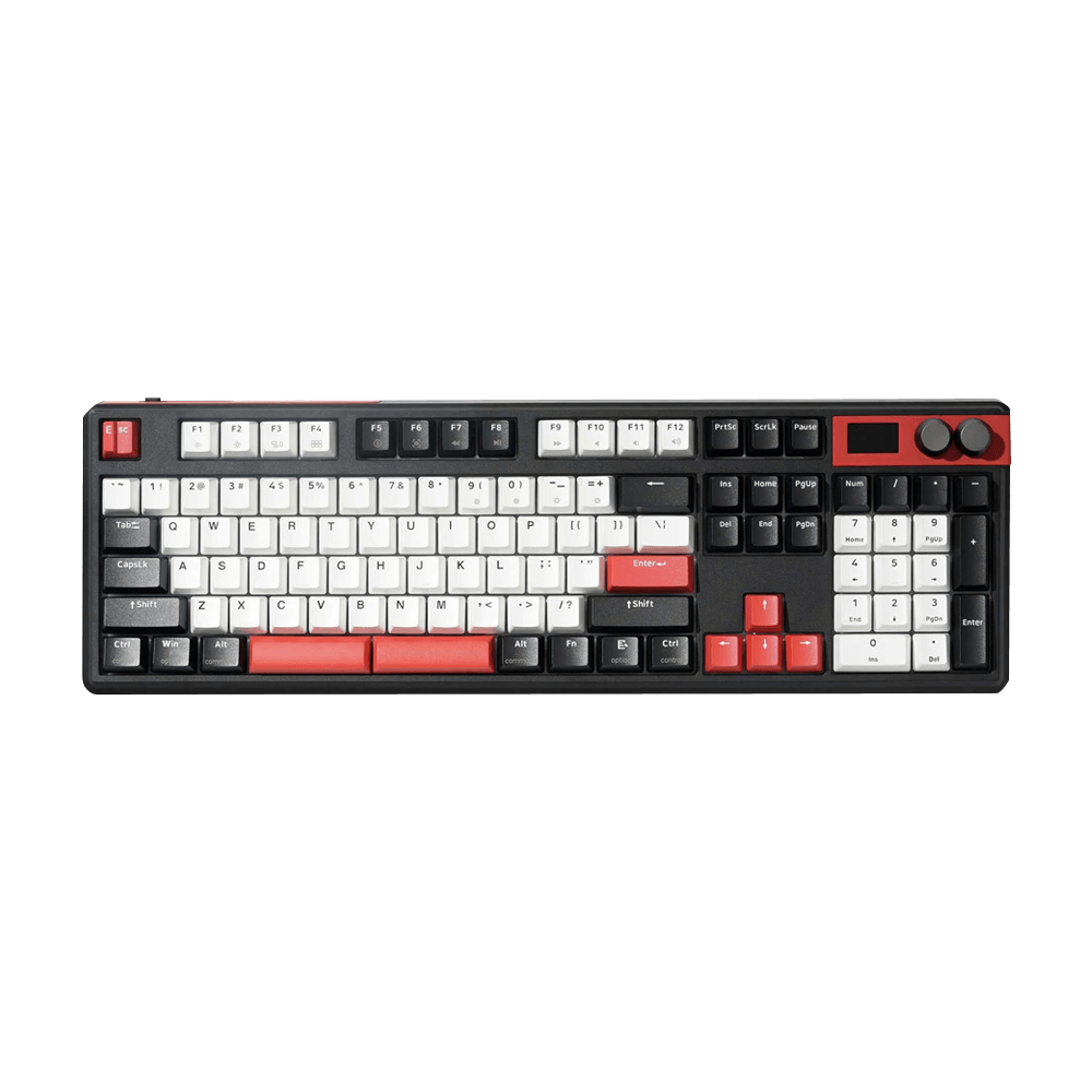 Teclado Gamer Skyloong Daybreak GK104 8K Optical, RGB, USB, Switch Silver, Preto