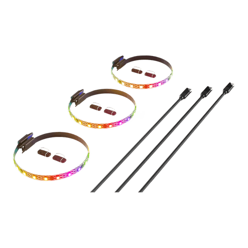 Fitas de Led Hyte LS10, ARGB, 24 Bits, 3 Unidades com Conector Nexus, Tipo C, ACC-HYTE-LS10-B-3