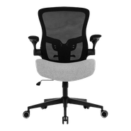 Cadeira DT3 Office Vita Super Headrest, Cinza Claro, 14392-9, Tecido Mesh, Pistão Classe 4, Suporta Até 120kg