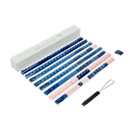 Kit de Keycaps Skyloong, Double Shotting Pbt, Light Grey-blue-pink