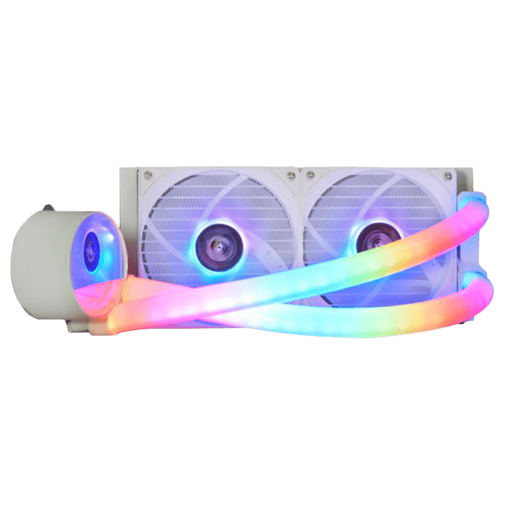 Water Cooler Gamer WAC5 Bifrost K-MEX 240mm Branco Iluminação ARGB para Intel e Amd - Imagem 4