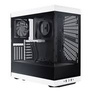 Gabinete Gamer Hyte Y40 Black/White, Mid Tower, Com Lateral de Vidro, 2 Coolers 120mm, CS-HYTE-Y40-BW