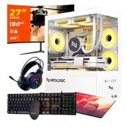 Pc Gamer Completo Ryzen 7 5700, 16GB 3200Mhz, (RTX 3060 12GB), B550M, SSD 480GB M.2, 600W 80 Plus, Monitor 27 180Hz, Neologic - NLI89151