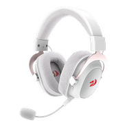 Headset Gamer Redragon Zeus Pro, Branco, Sem Fio, Bluetooth, Microfone Destacável, Surround 7.1, H510W-PRO