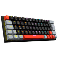 Teclado Mecânico Gamer PCYES Kuromori, 60% White Ghost, Switch Blue, Led, Rainbow, PTKMWG60BL