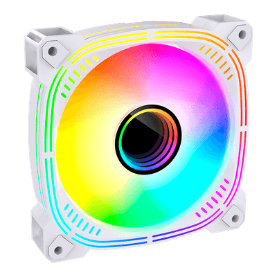 Cooler Fan Ryvel 120mm, ARGB, 5V, Blanc, Branco, RY-FN-BL-WT-5V